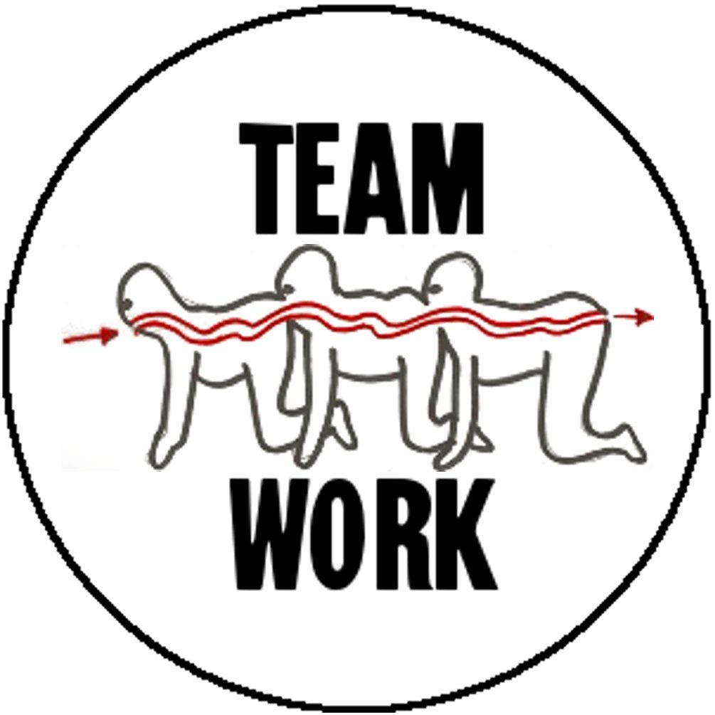 1005x1005 Badge Button Pin The Human Centipede Teamwork Office