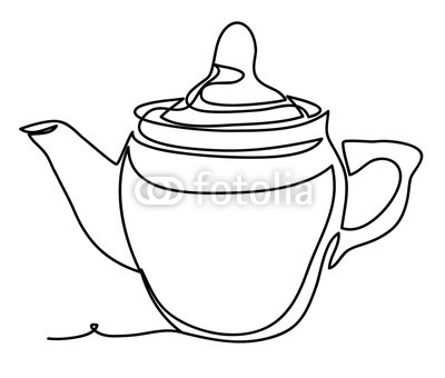 400x340 Teapot Vector Illustration Isolated On White Background