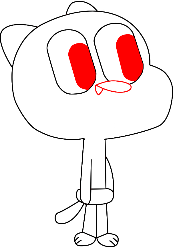 605x865 how to draw gumball from amazing world of gumball