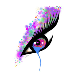 300x300 teary eye digital art
