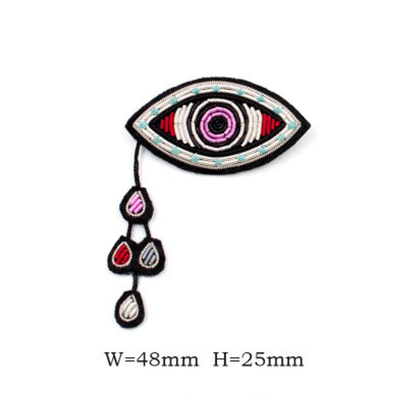 794x794 teary eye hand embroidered patch clothing pin etsy