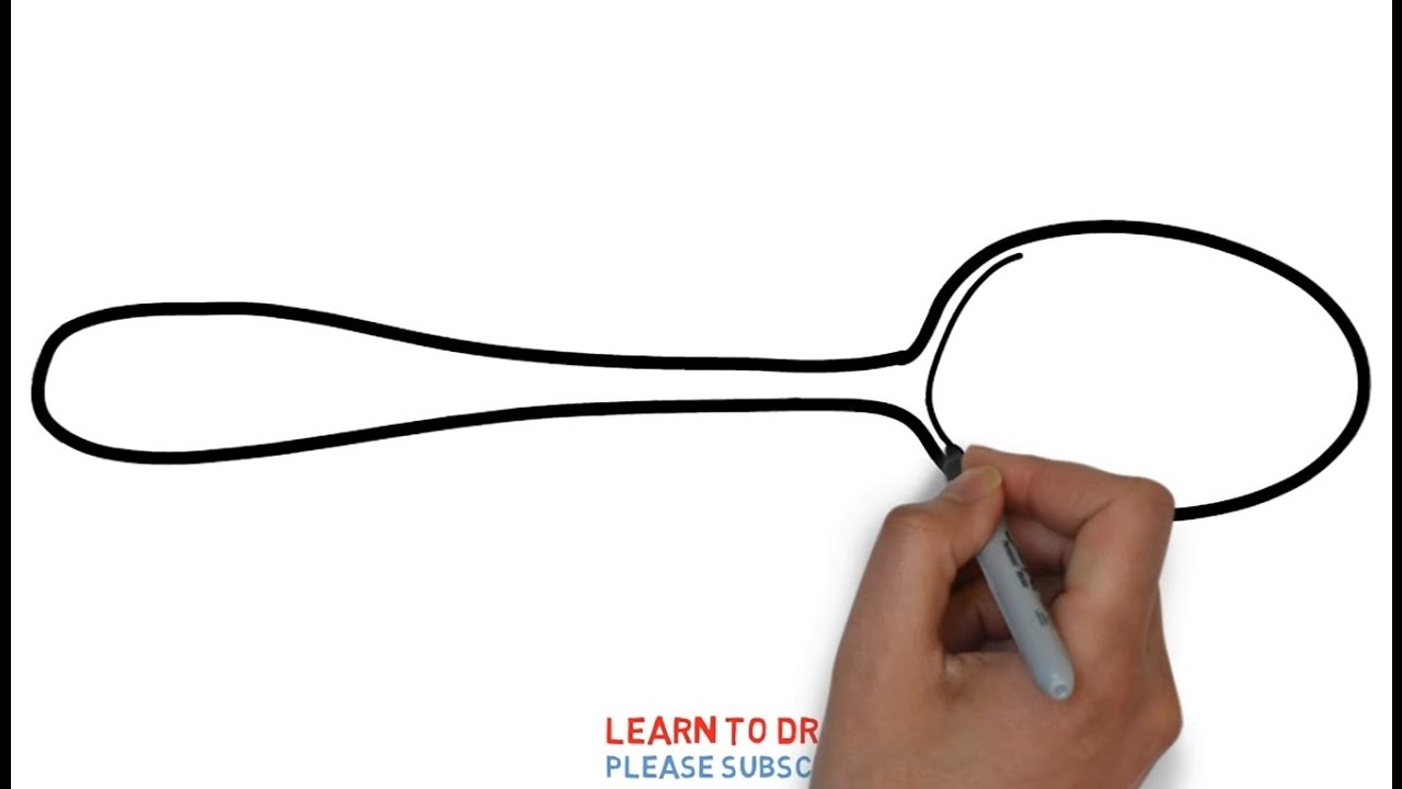 1280x720 Easy Step For Kids How To Draw A Tablespoon
