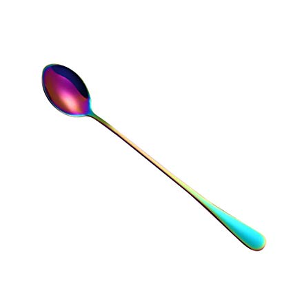425x425 Long Handel Iridescent Rainbow Dessert Spoon Shine