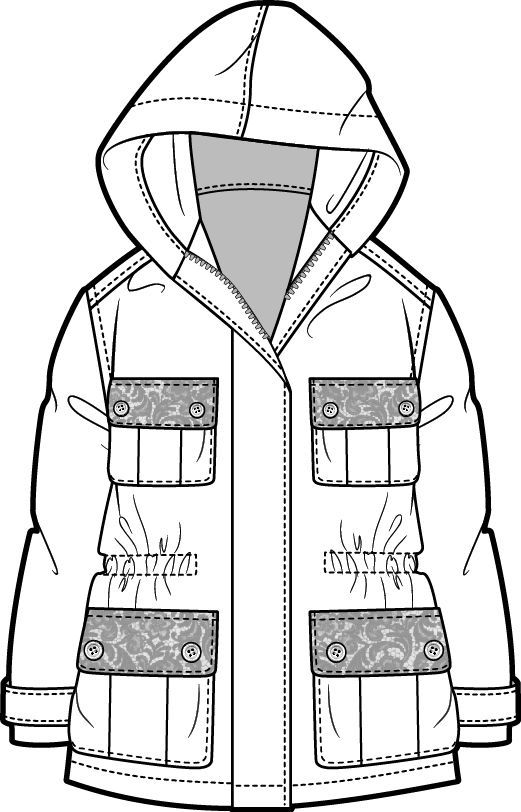 521x812 Pretty Military Jacket Technical Fashion Drawing Vistas Dibujo