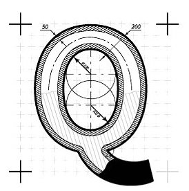 274x276 Architectural Lettering Typefaces