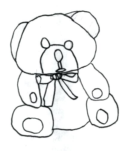 438x504 Drawing Teddy Bears How To Draw A Teddy Bear For Kids How To Draw