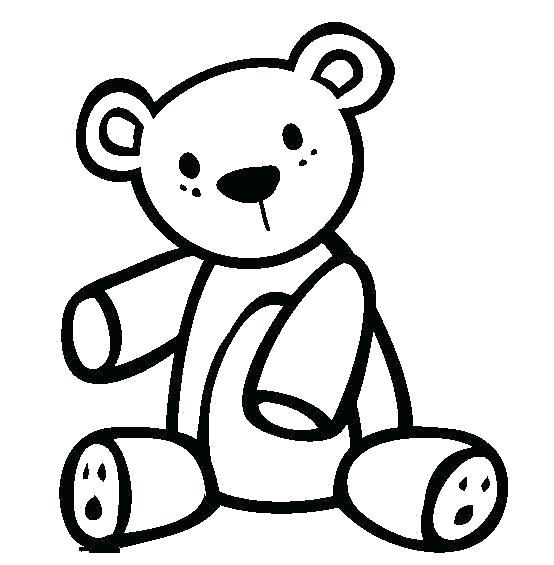 554x565 Simple Drawing Of A Bear Simple Bear Drawing Simple Teddy Bear