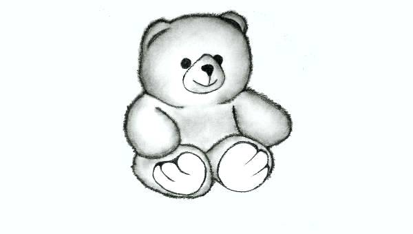 600x340 Drawing A Teddy Bear Drawing Teddy Bear Outlines