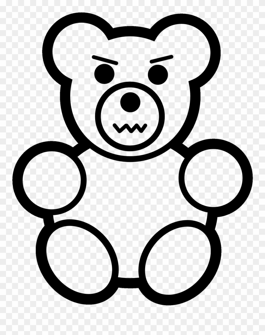 880x1113 Easy Teddy Bear To Draw Clipart