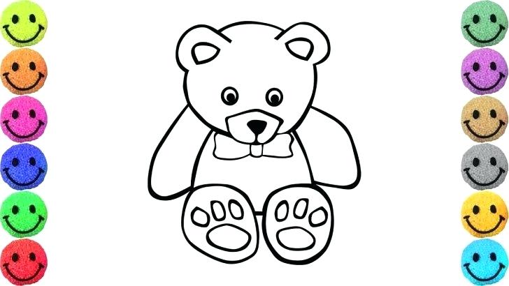 728x410 Teddy Bear Drawing For Kids
