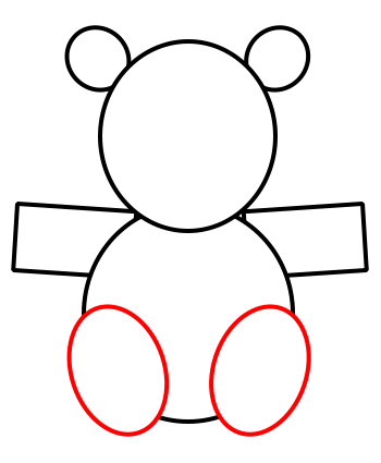 350x425 How To Draw A Teddy Bear