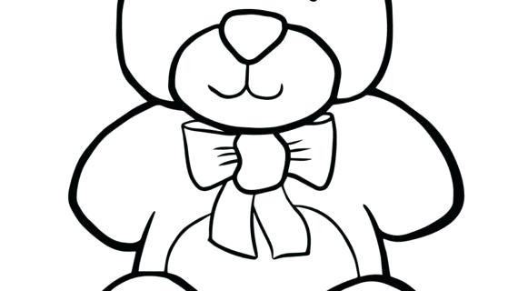 570x320 Simple Teddy Bear Drawing Drawn Teddy Bear Simple X Simple Line