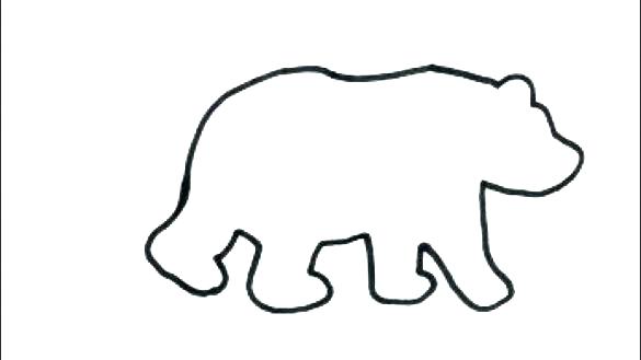 585x329 Black Bear Drawing Outline At Free For Personal Polar Teddy Images