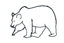 210x140 Tag Teddy Bear Drawing Outline