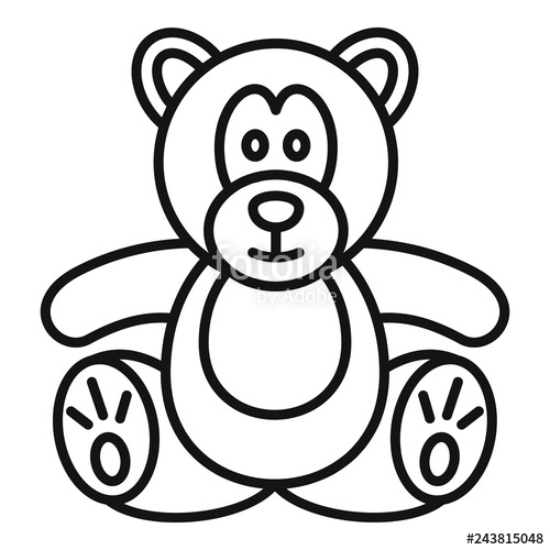 Teddy Bear Drawing Outline | Free download on ClipArtMag