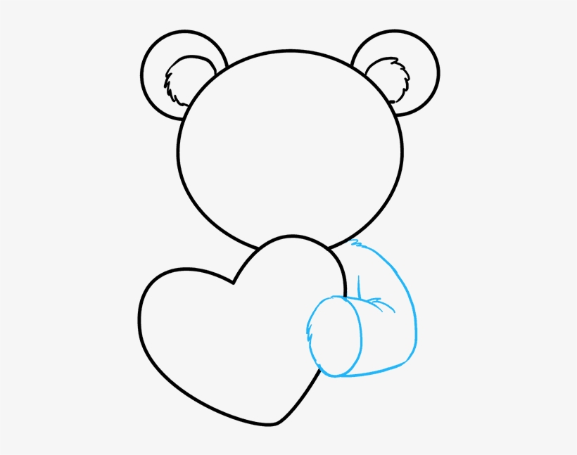 820x647 How To Draw Teddy Bear With Heart