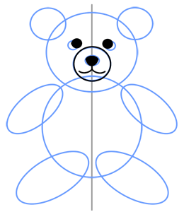 260x300 Teddy Bear Drawing