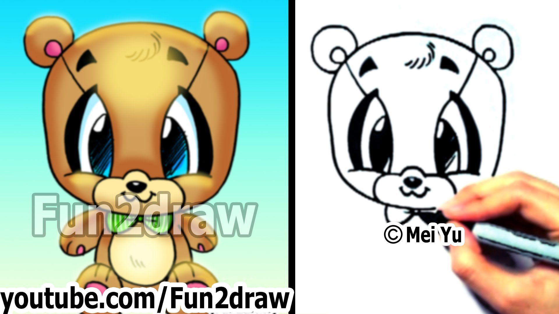 1920x1080 How To Draw Easy How To Draw A Teddy Bear Cute Drawings Cute