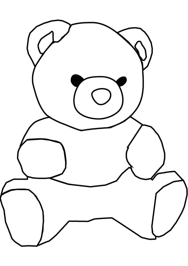 600x849 Draw A Teddy Bear
