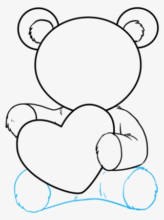 320x429 How To Draw Teddy Bear With Heart