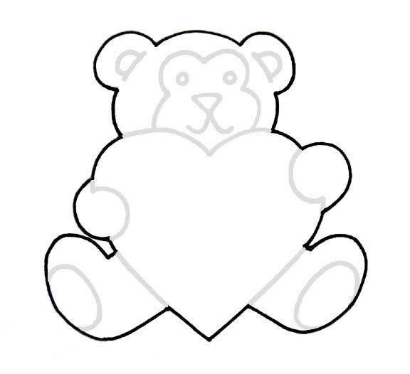 576x526 Teddy Bear With Heart