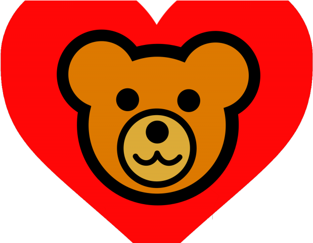 619x481 Download Teddy Clipart Pink Double Heart