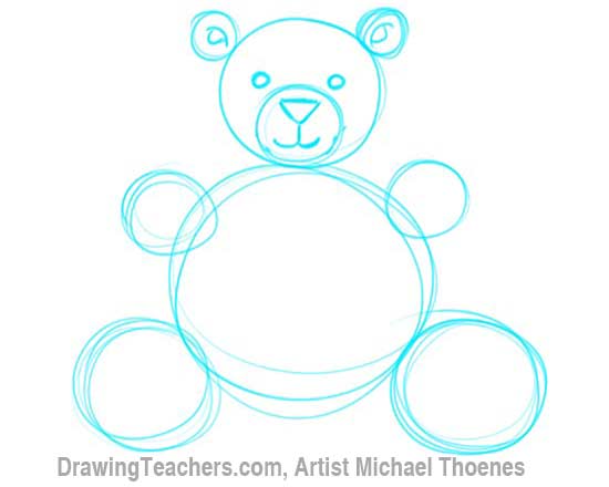 550x440 How To Draw A Teddy Bear