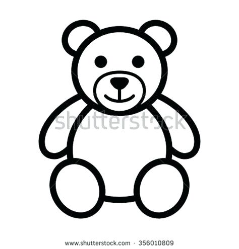 Teddy Bear Face Drawing | Free download on ClipArtMag