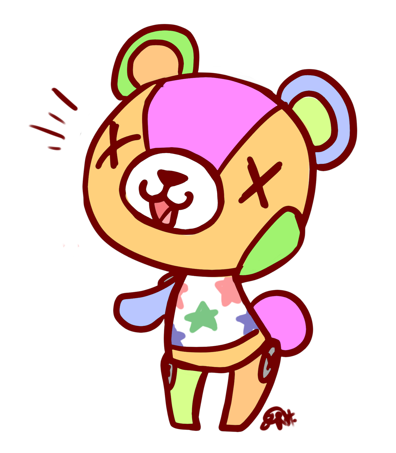 1280x1466 Punk Drawing Teddy Bear Huge Freebie! Download For Powerpoint