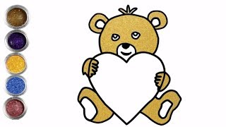 320x180 How To Draw A Teddy Bear Holding A Heart
