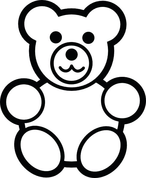 486x593 How To Draw A Teddy Bear For Kids Tag For How To Draw A Cute