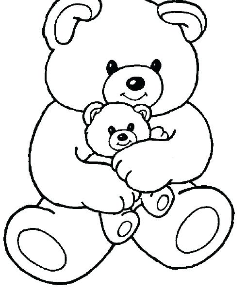 Teddy Bear Line Drawing | Free download on ClipArtMag