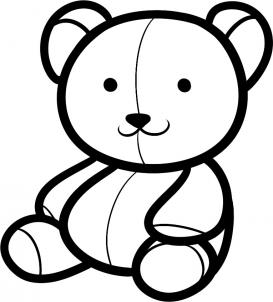 273x302 Line Drawing Teddy Bear