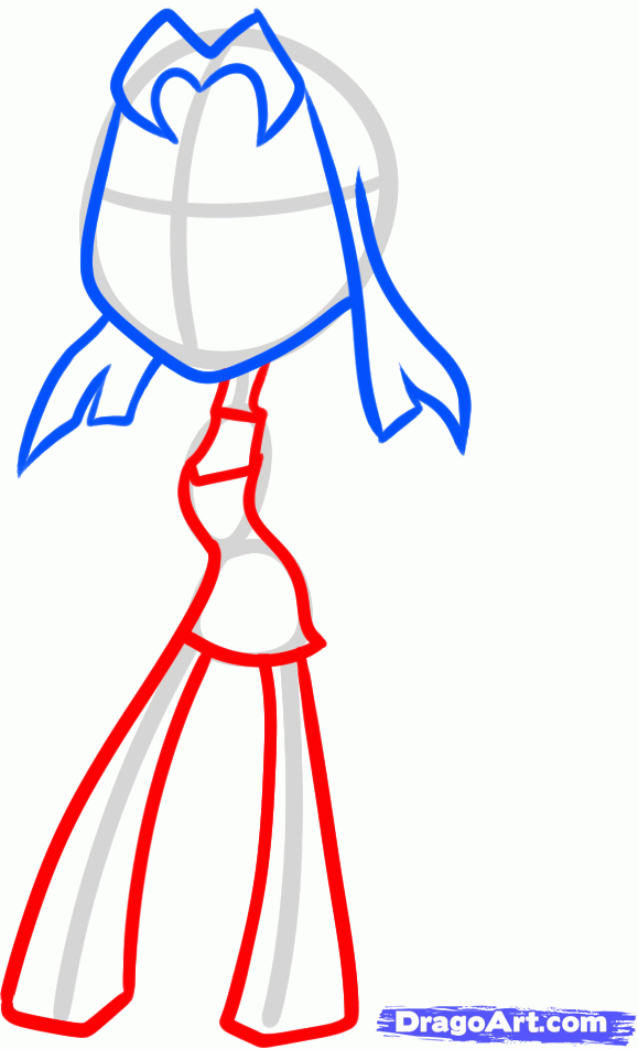 579x952 how to draw starfire from teen titans go, step