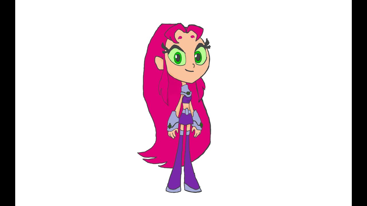 1280x720 how to draw teen titans go starfire