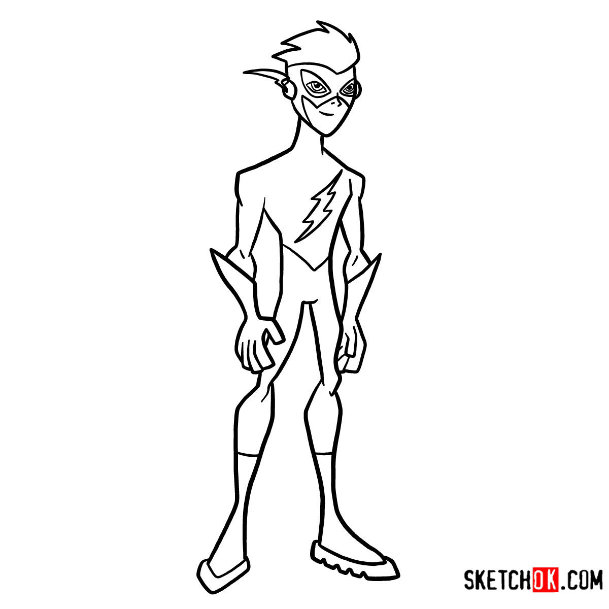 1200x1200 How To Draw Kid Flash Teen Titans