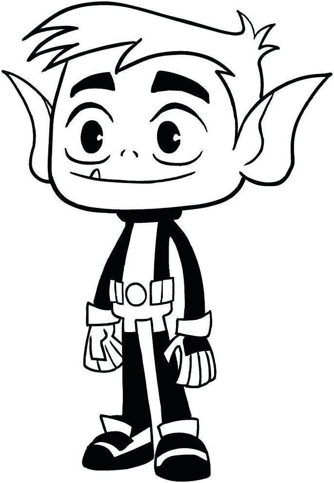 685x992 Teen Titans Coloring Pages For Adults