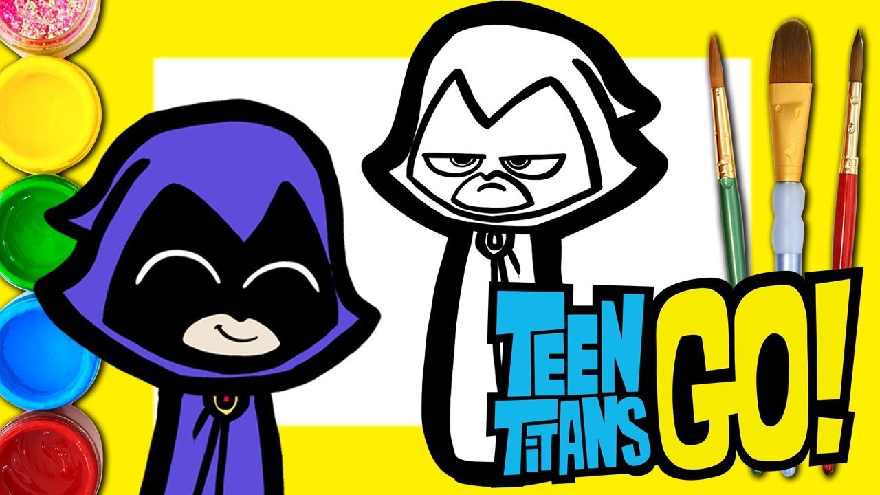 1280x720 How To Draw Raven From Teen Titans Go Drawing For Kids Step