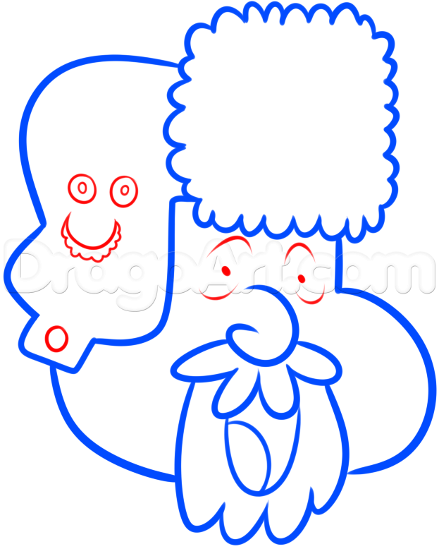 623x778 Draw Sticky Joe From Teen Titans Go, Step