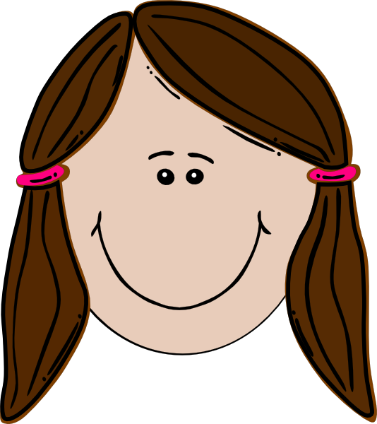 534x600 Teenage Girl Drawing Clipart