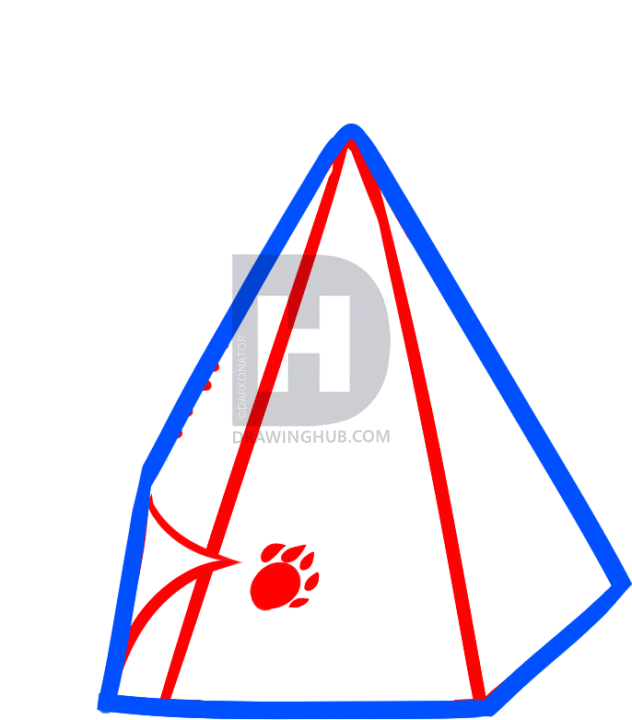 632x720 How To Draw A Teepee For Kids, Step