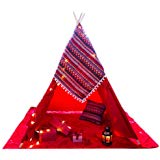160x160 Amicita Canvas Kids Teepee Tent With Mat Children