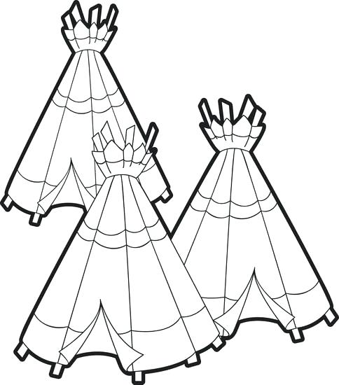 484x550 Teepee Coloring