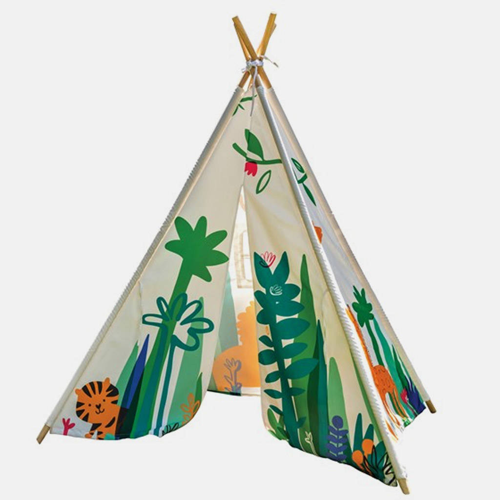 1024x1024 Children's Jungle Play Teepee Tent