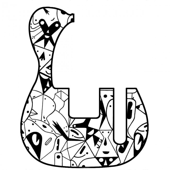 650x650 Fender Telecaster Faces White Decal