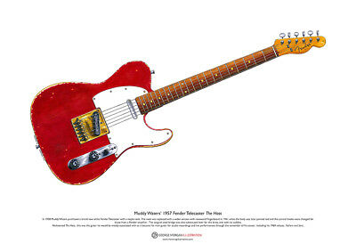 400x283 Fender Telecaster Patent Print Art Drawing Poster