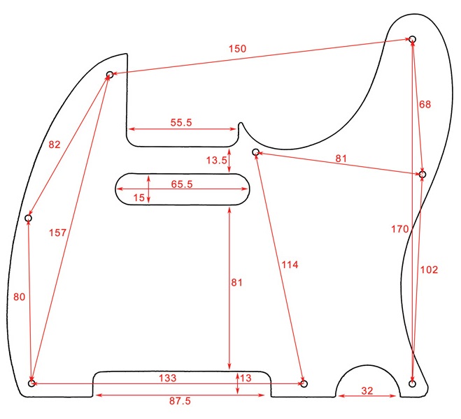 659x600 Pg Tortoise Pickguard For Allparts