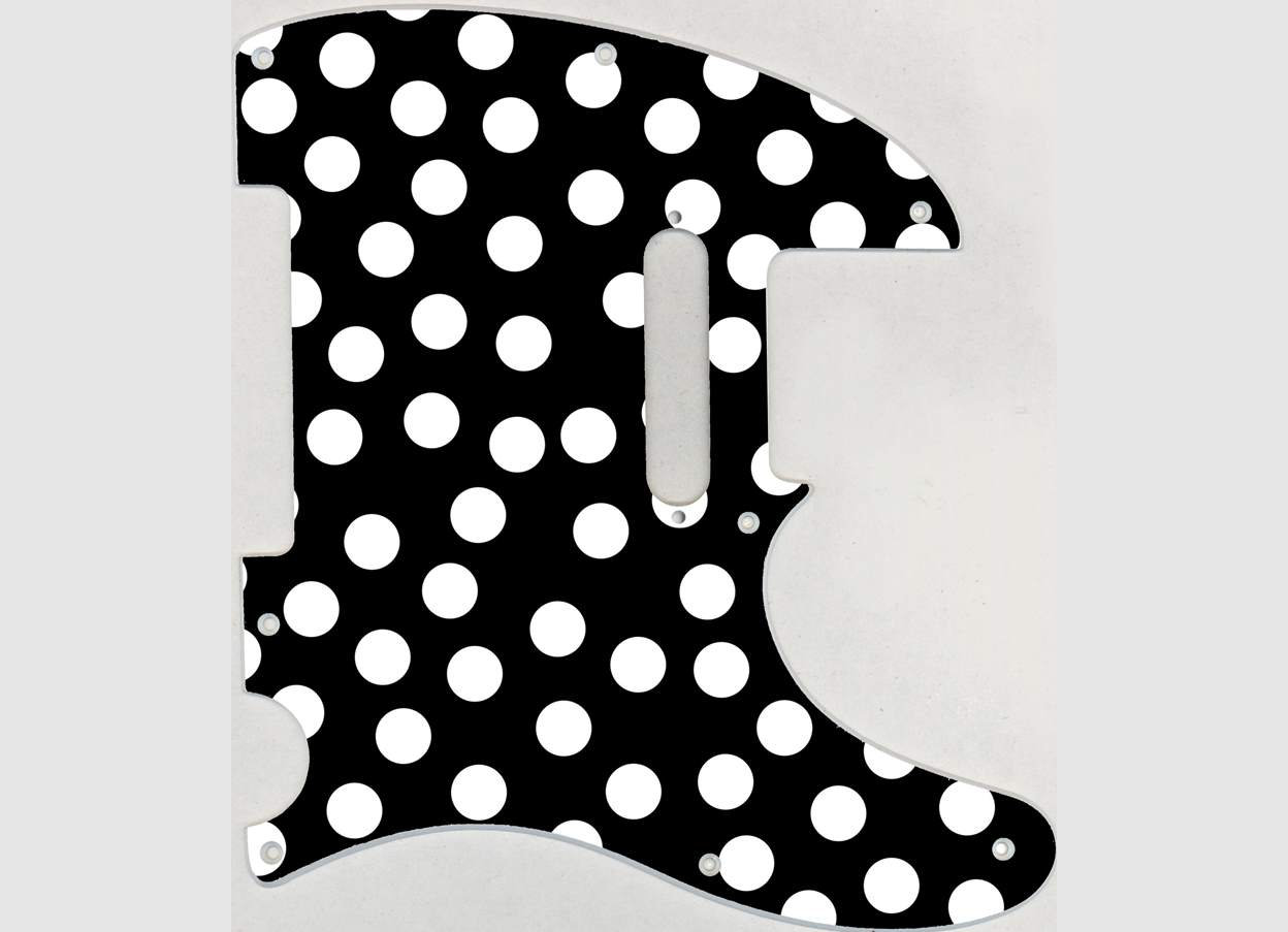 1248x903 custom graphical pickguard to fit fender tele telecaster polka etsy