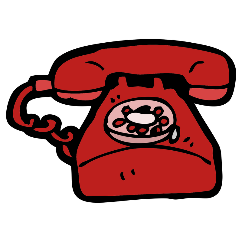 800x800 Telephone, Illustration, Drawing, Transparent Png Image Clipart