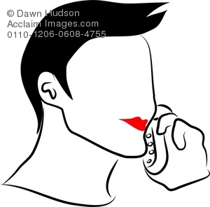 300x296 Clipart Illustration Of Simple Line Drawing Of A Portrait Of A Man